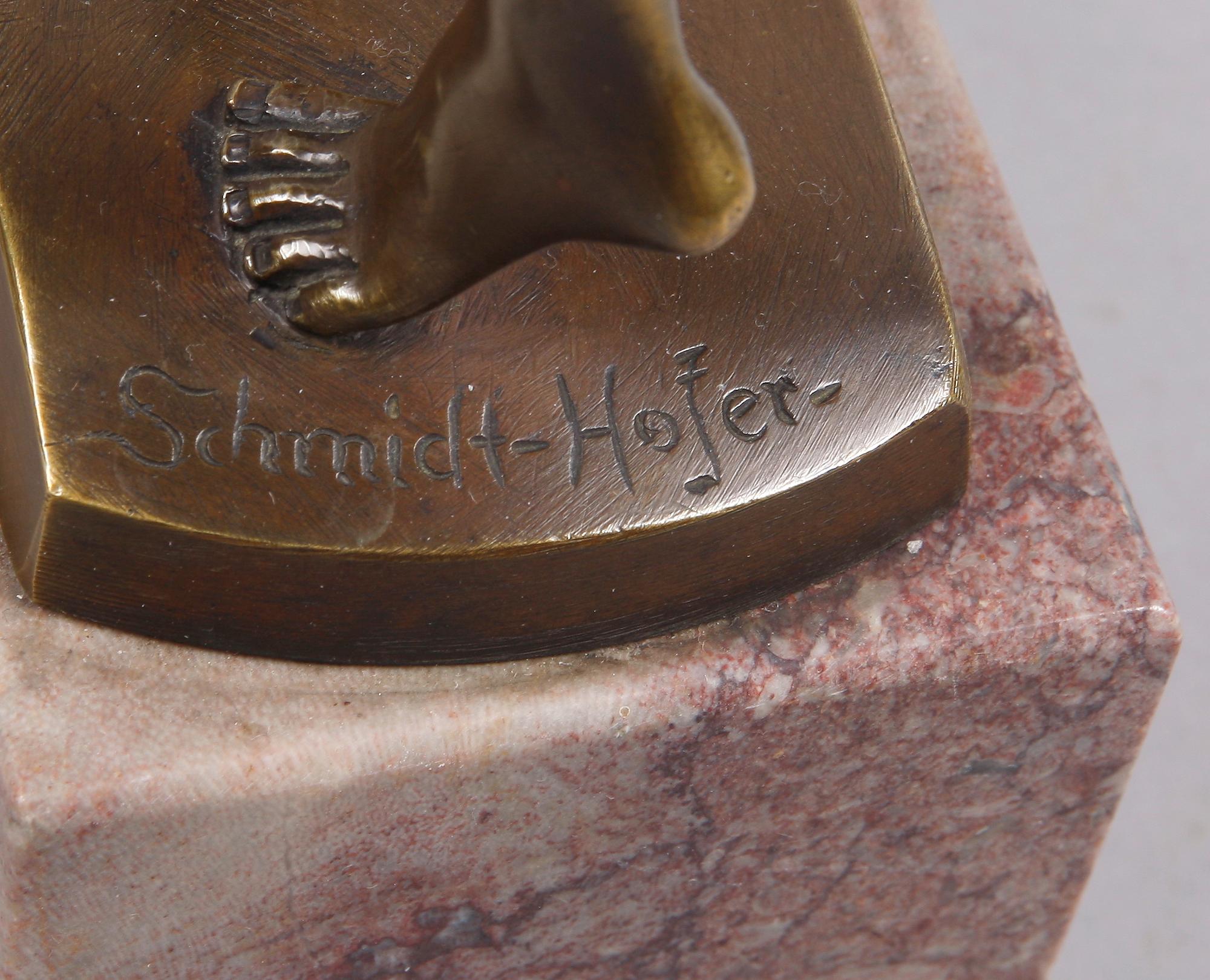 OTTO SCHMIDT-HOFER, skulptur, brons, sign.