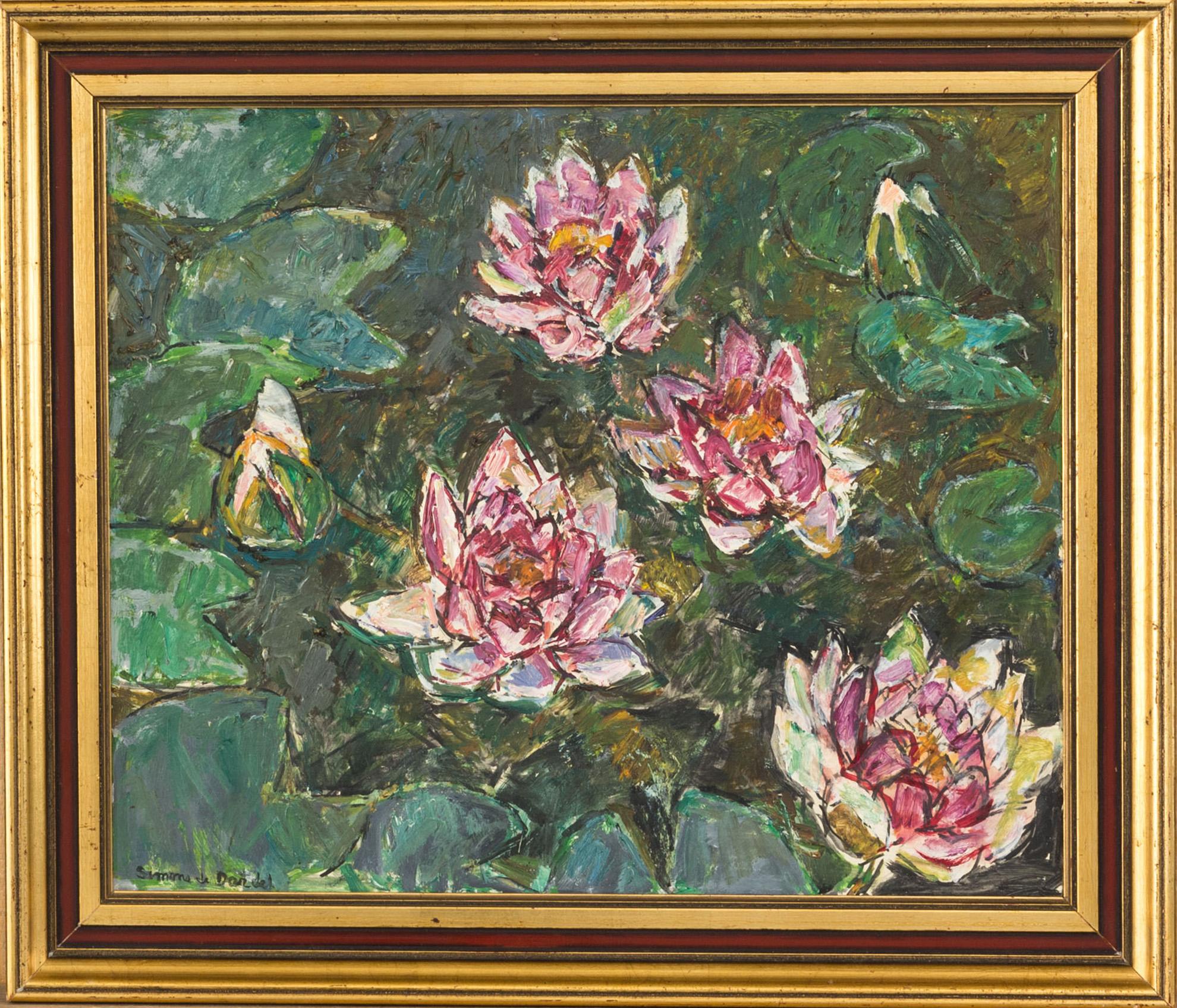 SIMONE DE DARDEL, oil on panel, signed.
