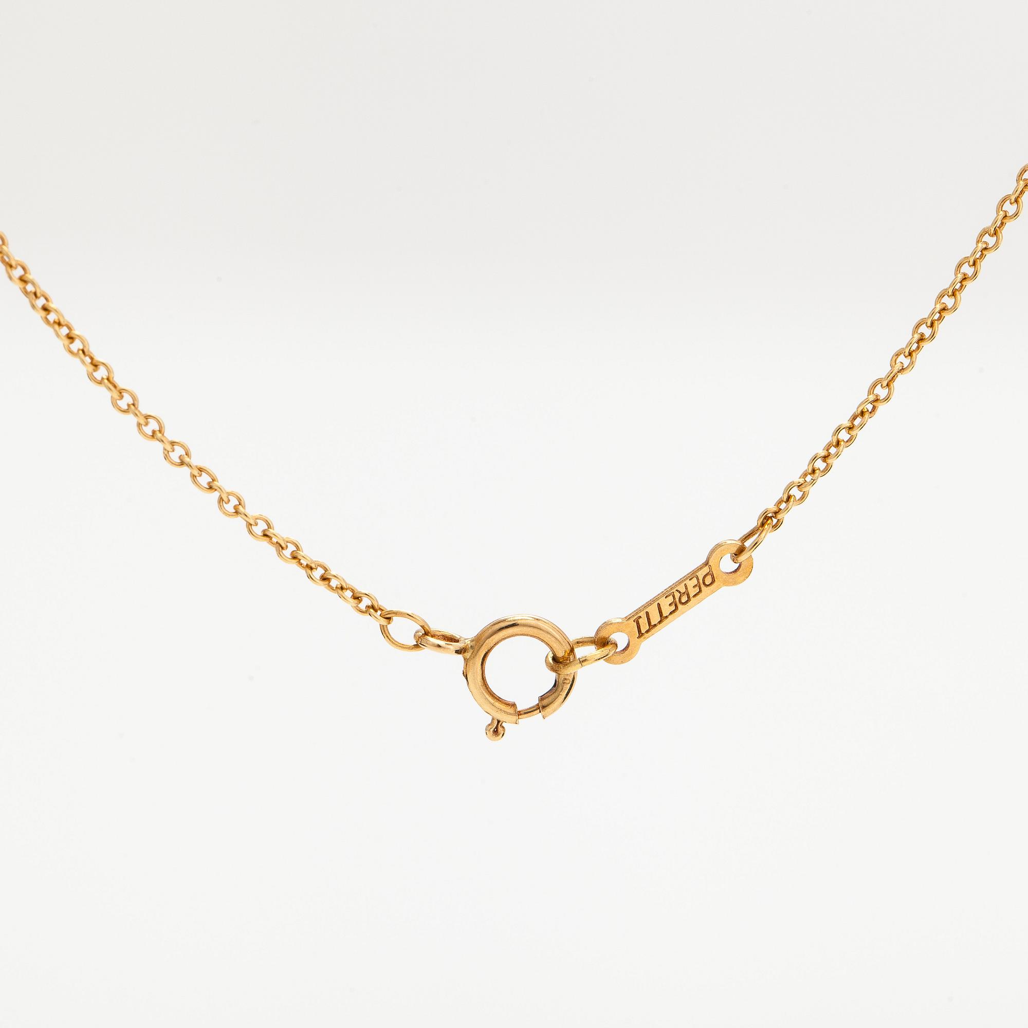Tiffany & Co, Elsa Peretti, kaulakoru, "Open Heart", 18K kultaa.