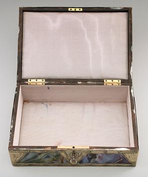 SKRIN, försilvrad metall samt glas, 1900-talets första hälft.