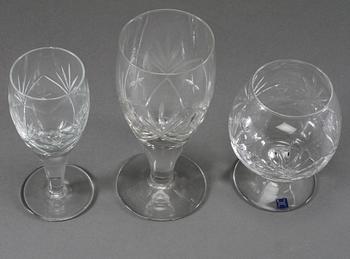 GLASSERVISDELAR, 25 st, Hadeland, Norge, 1900-talets fjärde kvartal.