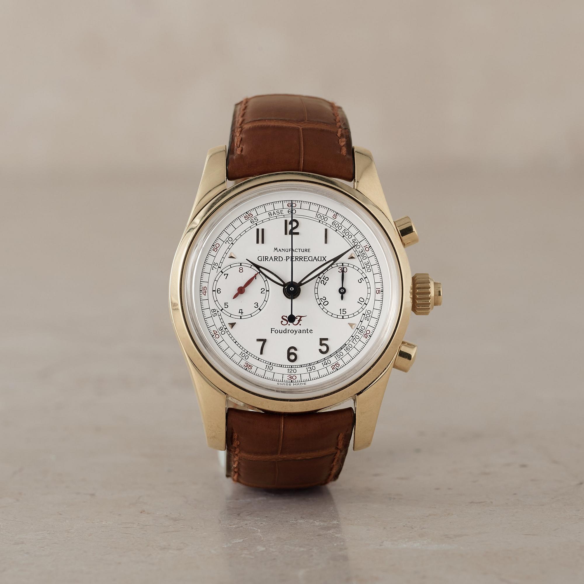 GIRARD PERREGAUX, SF (Scuderia Ferrari), Foudroyante Rattrapante, kronograf, armbandsur, 40 mm,
