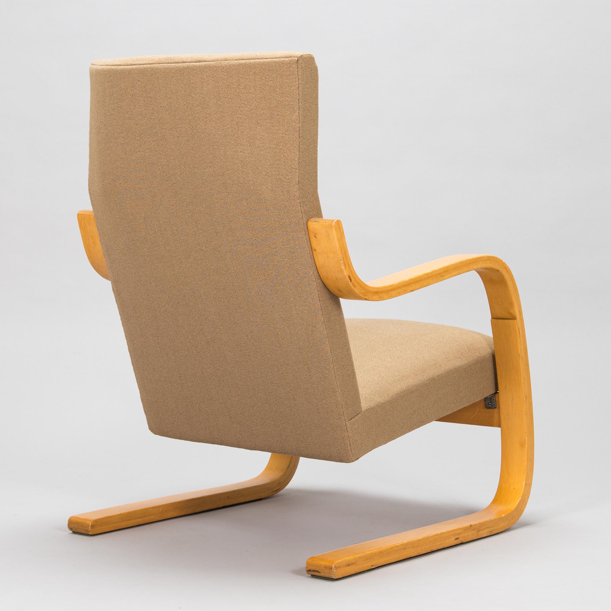 Alvar Aalto, fåtölj, modell 35, Huonekalu- ja Rakennustyötehdas A.B, 1900-talets mitt.