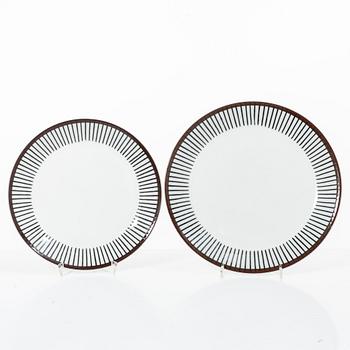 Stig Lindberg, a 36 piece 'Spisa Ribb' service, Gustavsberg.