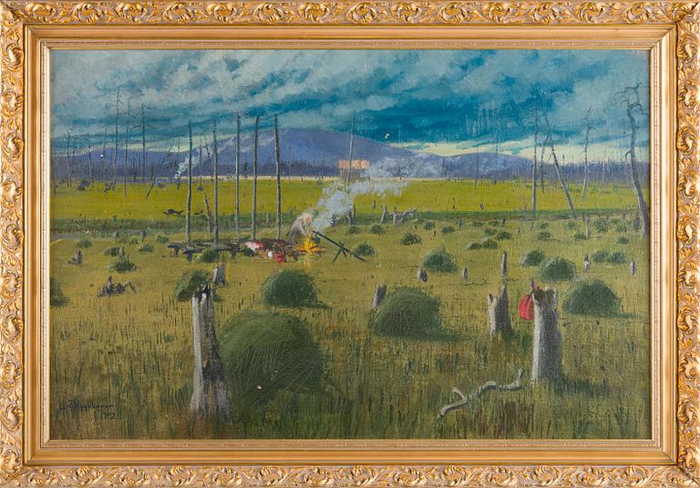 Juho Kyyhkynen, Aihe Lapista.