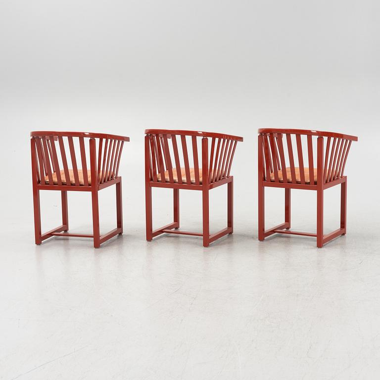 Åke Axelsson, a set of three 'Vaxholmaren' chairs, Gärsnäs.