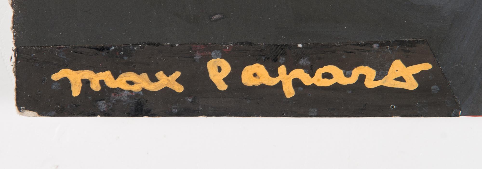 Max Papart, gouache, 1983, signed.