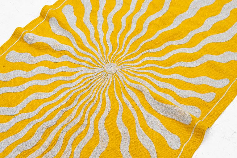 Matta, handbroderad Kelim, 183 x 113 cm.