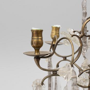 A Rococo style chandelier, early 20th century.