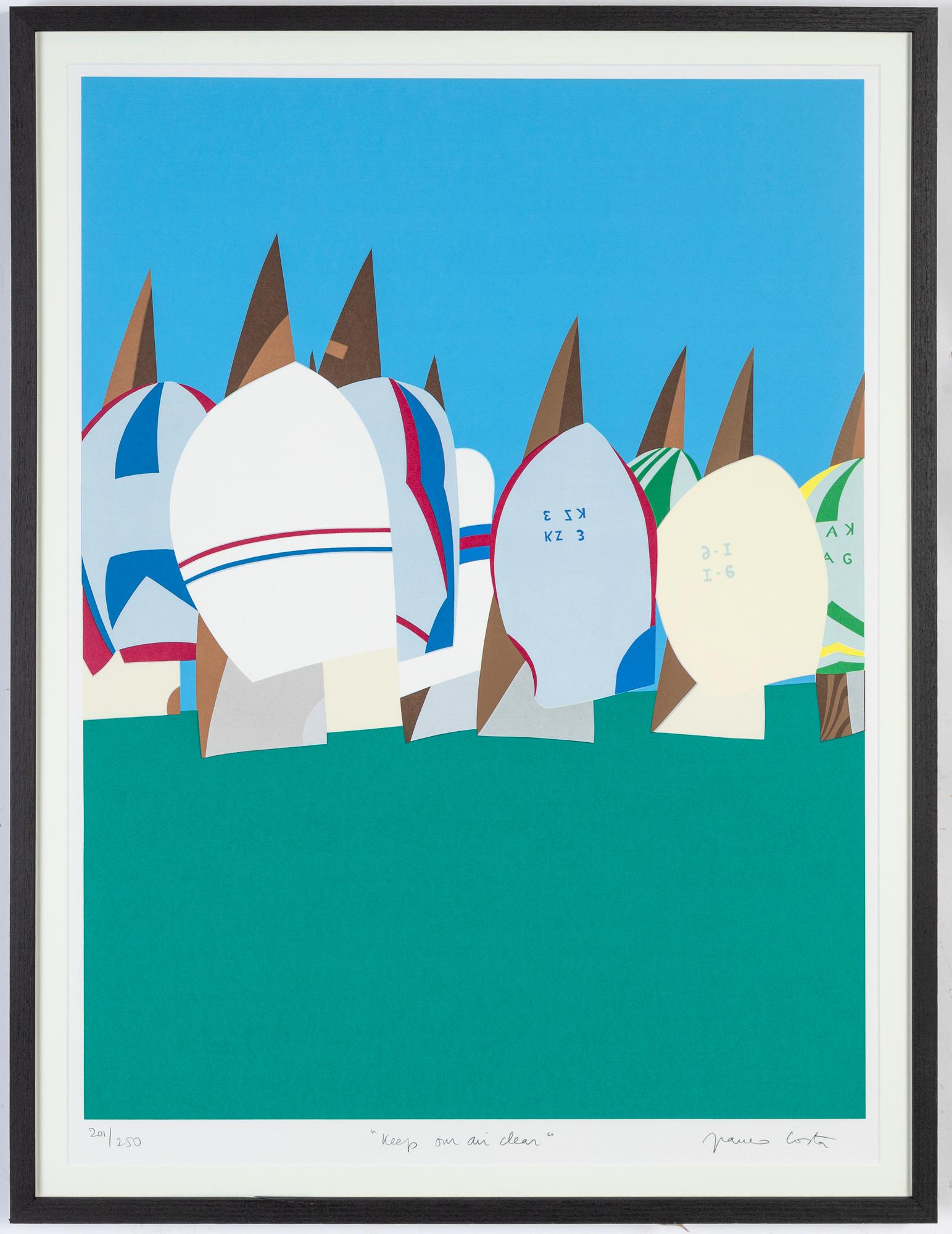 Franco Costa, färgserigrafi, signerad 201/250.