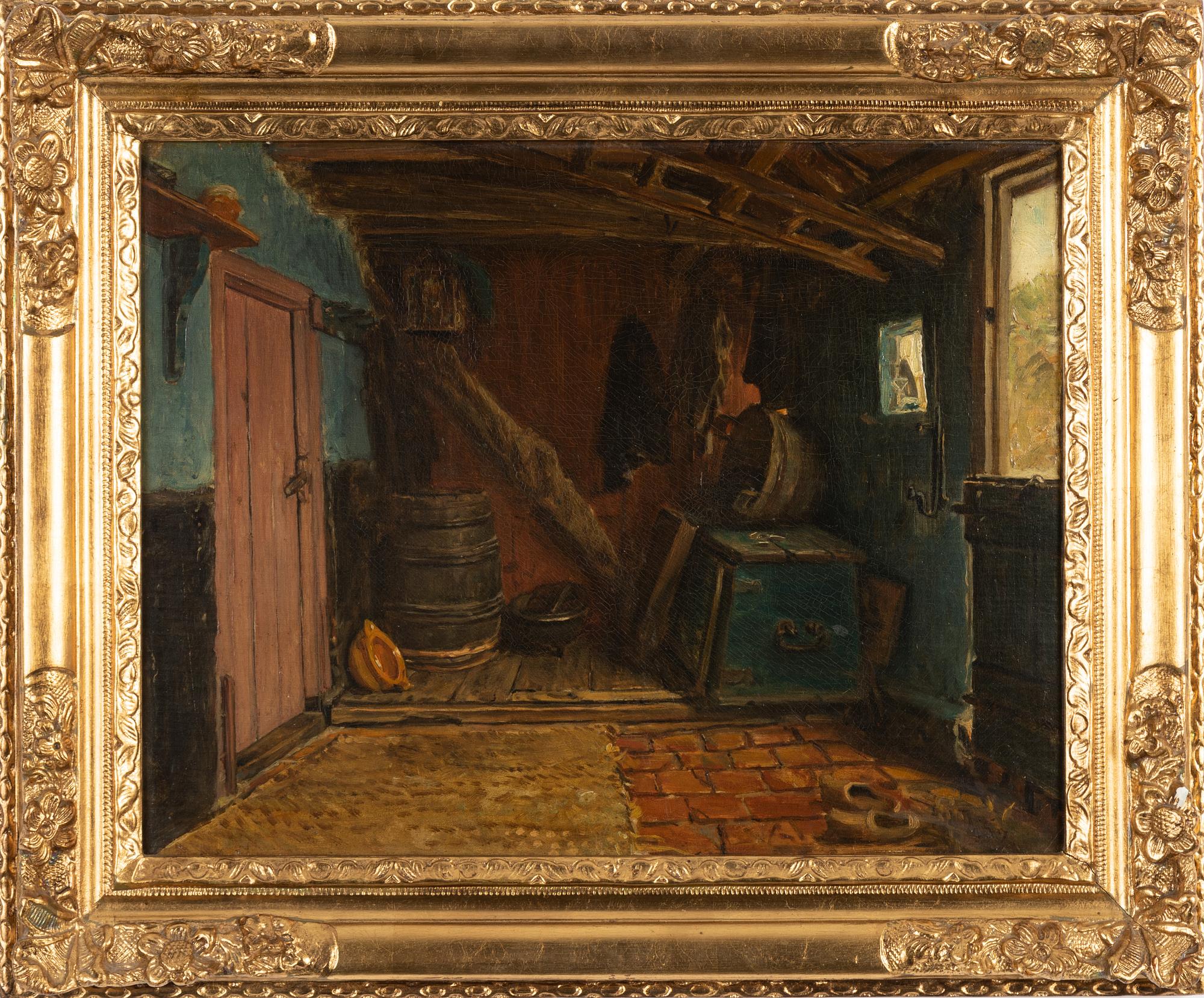 Ferdinand Fagerlin, oil/sketch on papaer-panel.