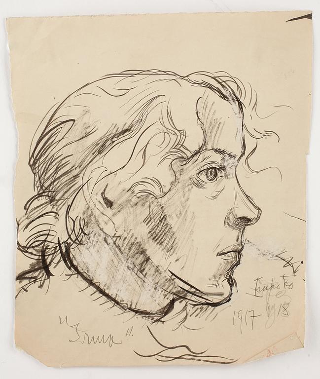 EINAR FORSETH, Parti teckningar och skisser. 21 st.