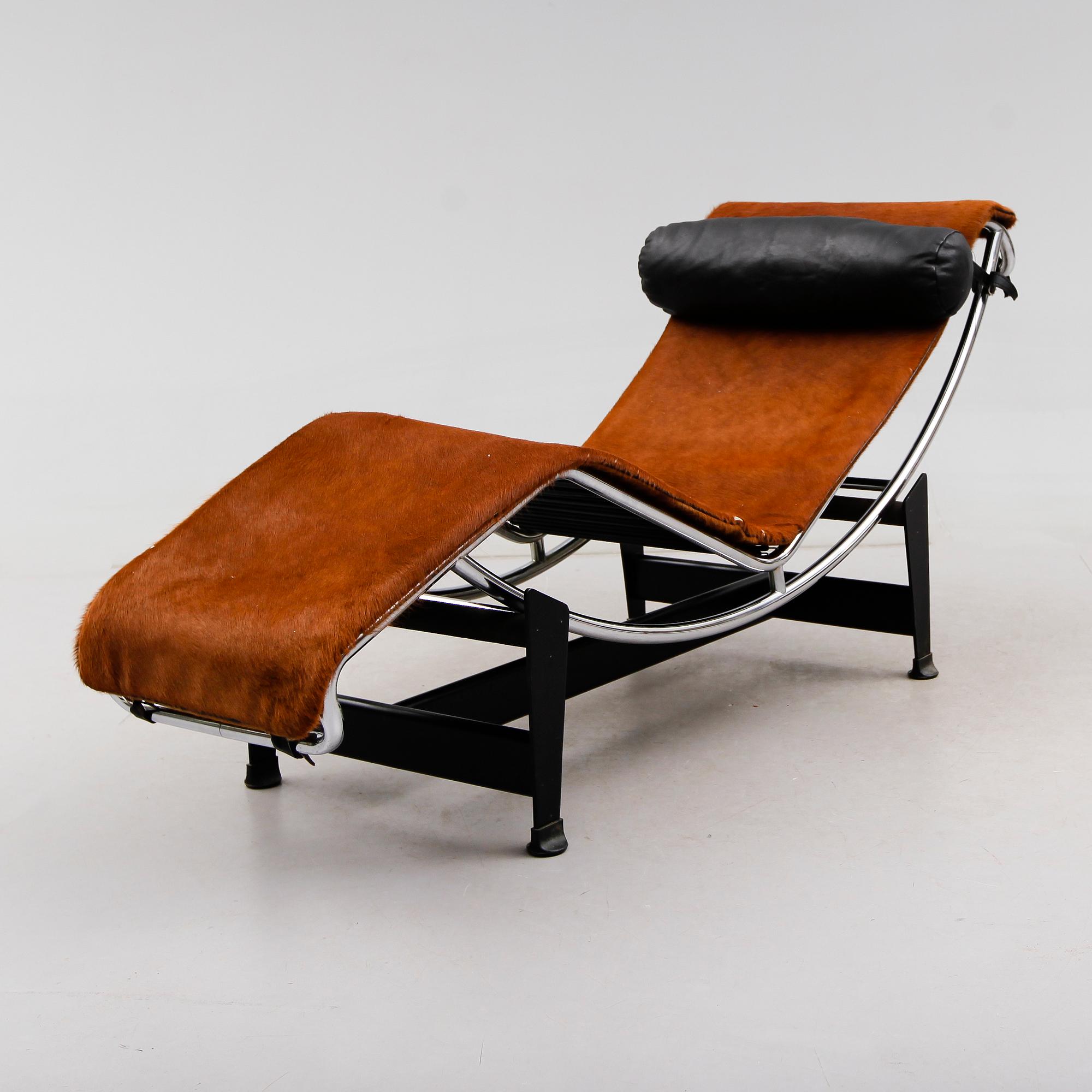 VILSTOL, "LC 4", Le Corbusier, Pierre Jeanneret & Charlotte Perriand, Cassina, Italien, 1900-talets andra hälft.