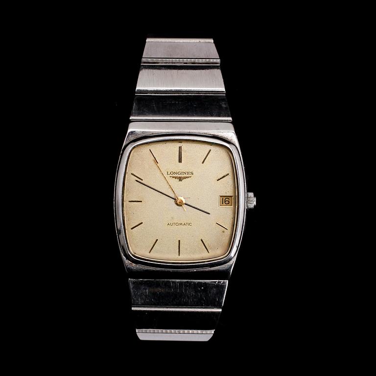 HERRARMBANDSUR, stål, Longines Automatic.