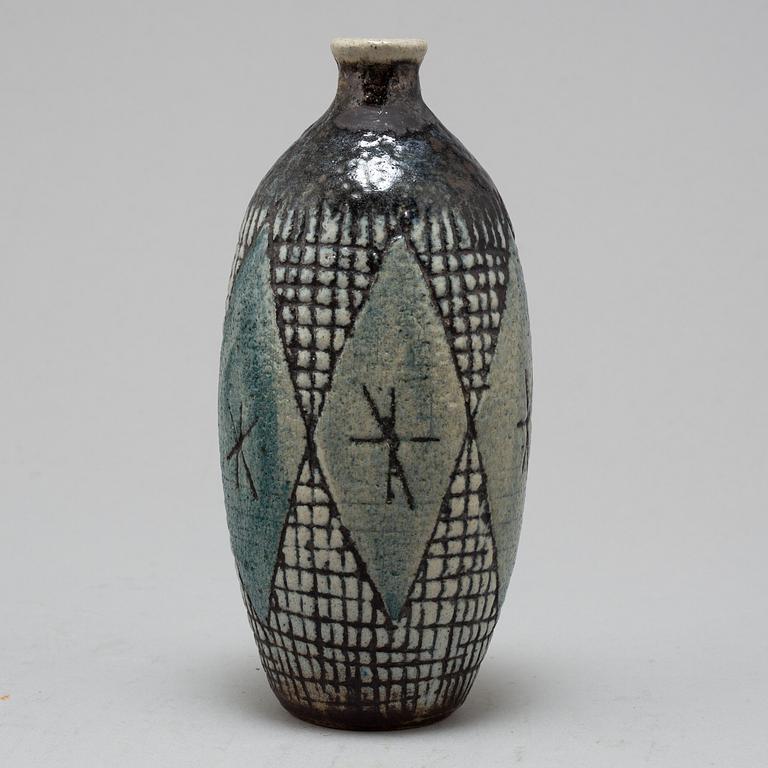 ANDERS BRUNO LILJEFORS, a stoneware vase from Gustavsberg studio, signed.