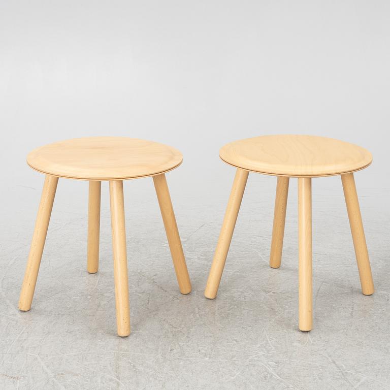 Jon Karlsson, pallar/sidobord, fyra stycken, IKEA PS 2017.