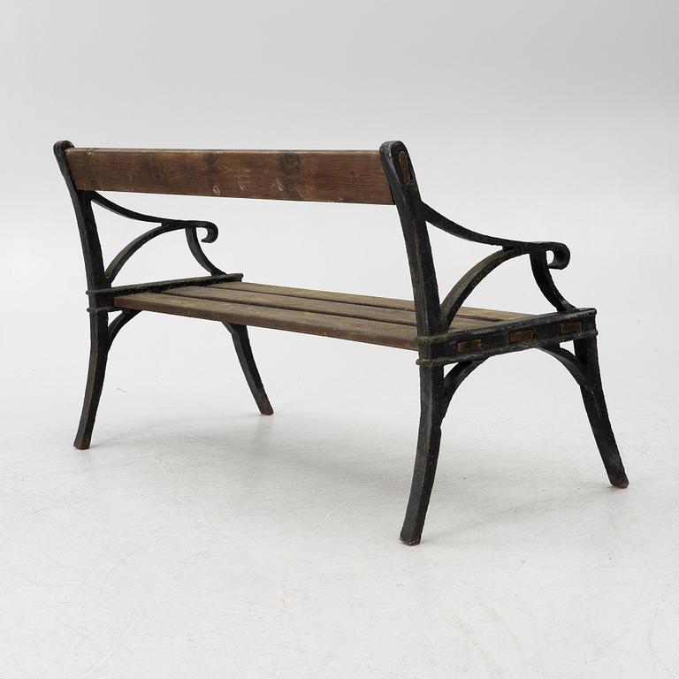 Garden sofa, Byarums bruk, 20th century.