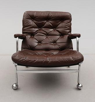 FÅTÖLJ, "Karin", Bruno Mathsson, Dux, 1900-talets andra hälft.