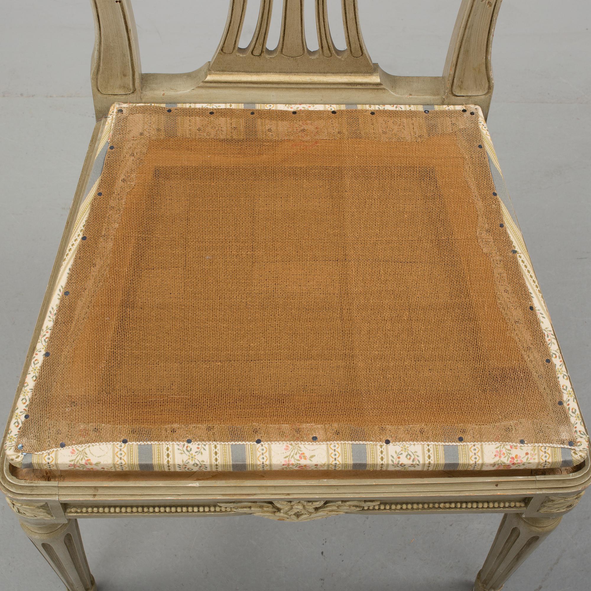 STOLAR, 8 st, Gustaviansk stil, 1900-talets första hälft.