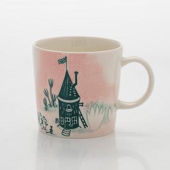 A porcelain Moomin 80 anniversary mug, 'Home', Moomin Characters, Arabia 2025, numbered 80.