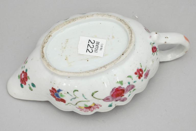 SÅSSNIPA, kompaniporslin. Qing dynastin, Qianlong (1736-95).