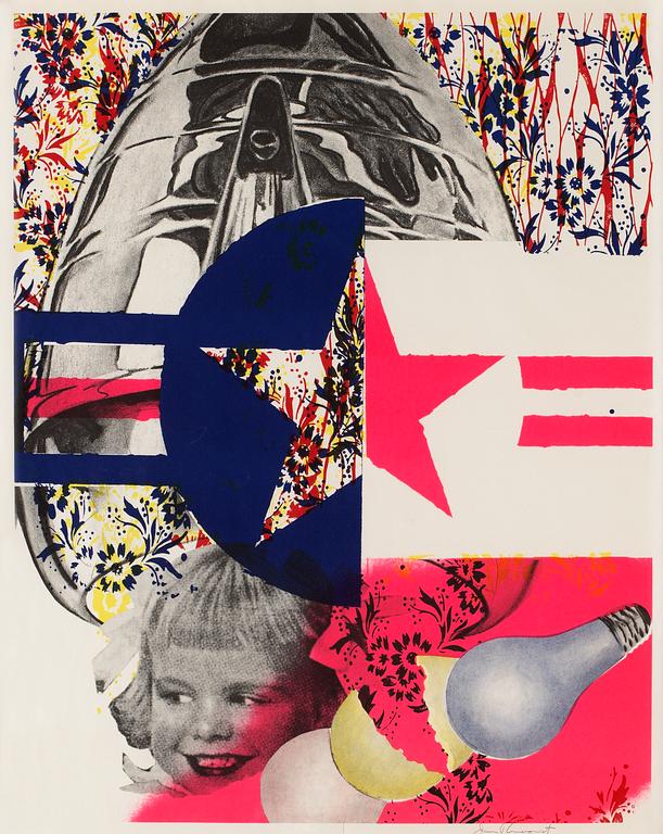 James Rosenquist, "F-111 (Castelli Gallery poster)".