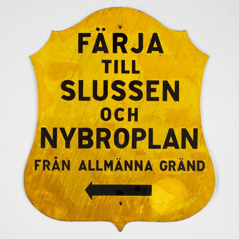 PLÅTSKYLT, 1900-talets första kvartal.
