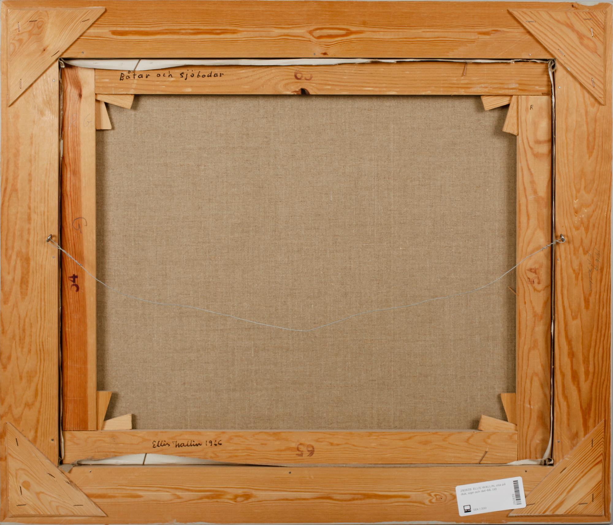 ELLIS WALLIN, olja på duk, sign och dat-66.