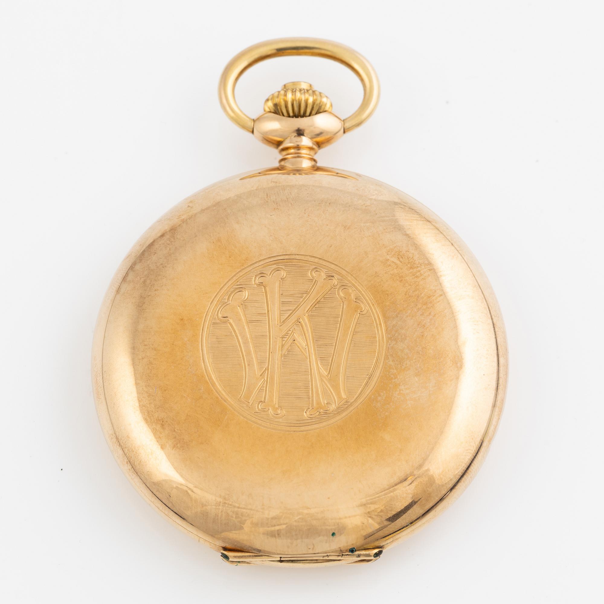 Central, pocket watch, hunter, 50 mm.