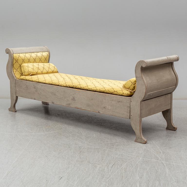 A painted sofa, mid 19th Century.