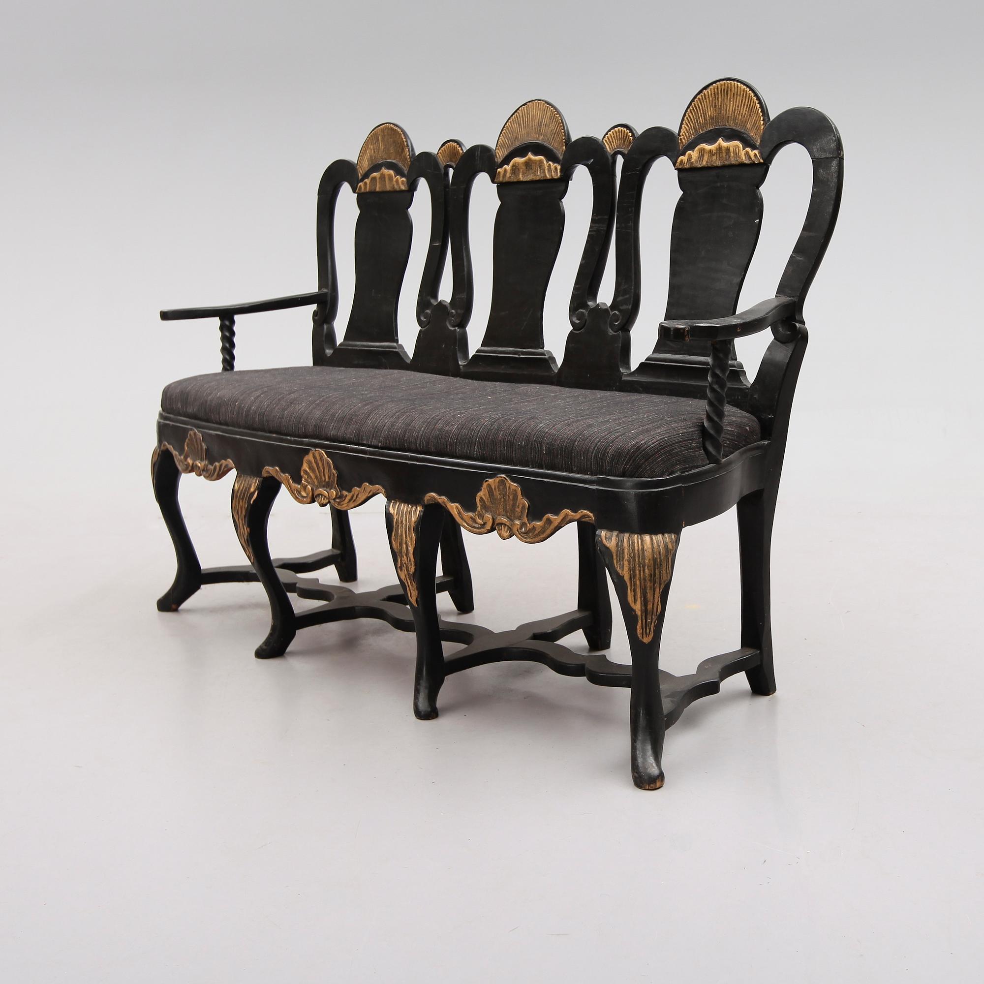 SOFFA, senbarock, 1700-tal.