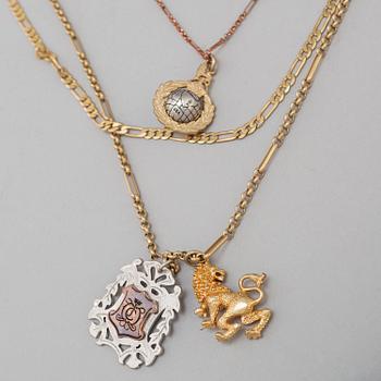 JUICY COUTURE, halsband och armband, metall och textil, 2000-tal.