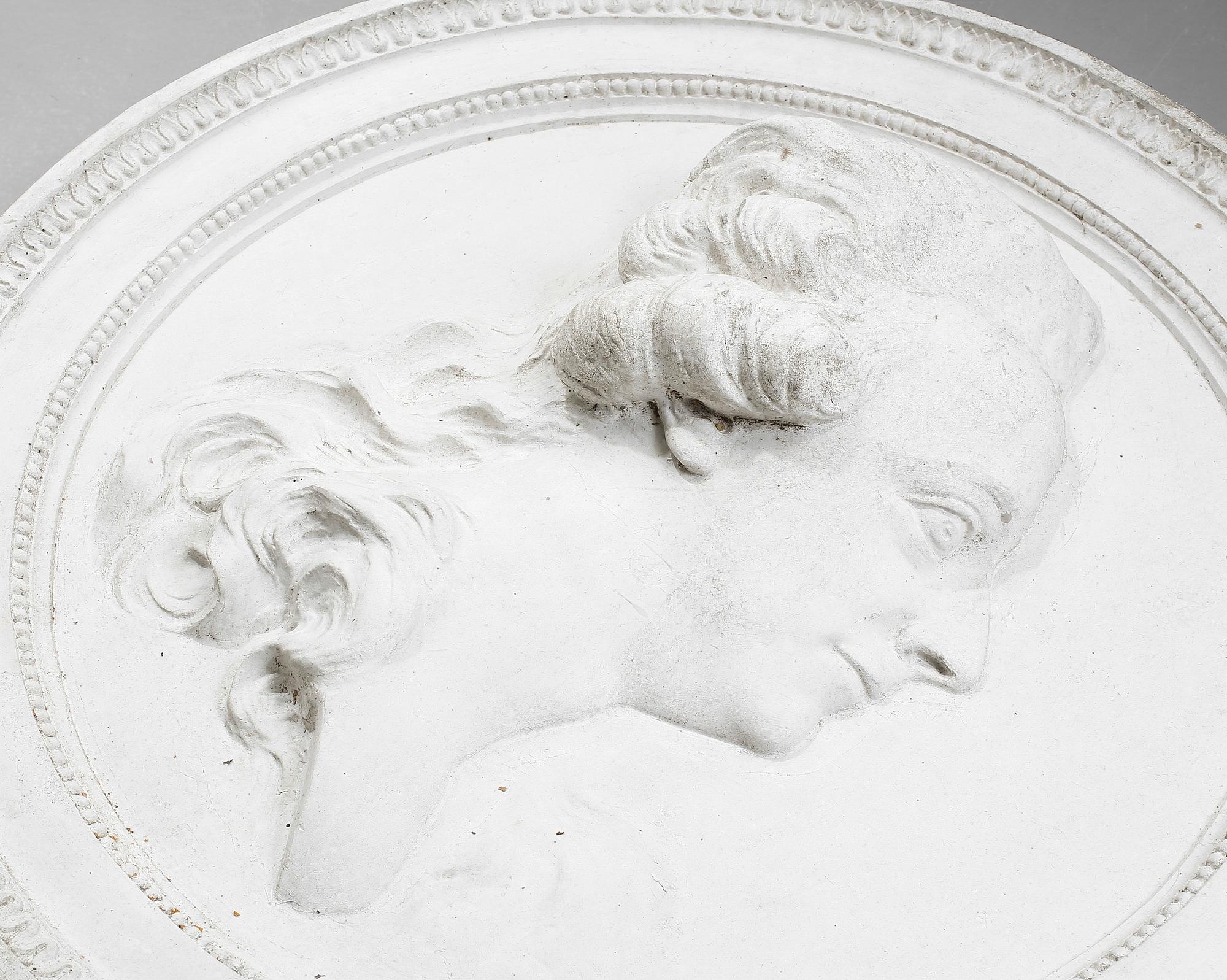 MEDALJONG, betong, efter Johan Tobias Sergel, 1900-tal.
