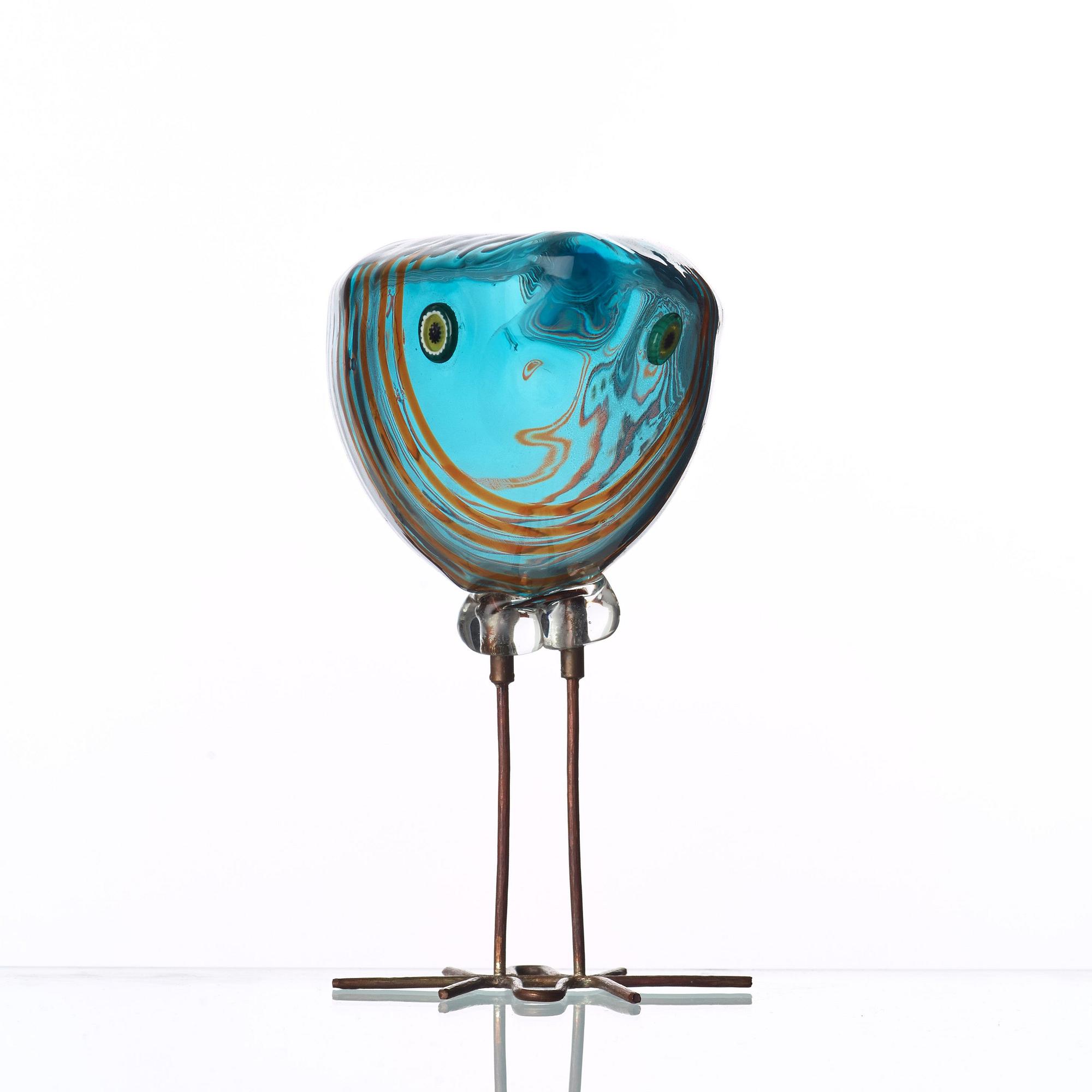Alessandro Pianon, a 'Pulcino' glass bird, Vistosi, Italy 1960's.