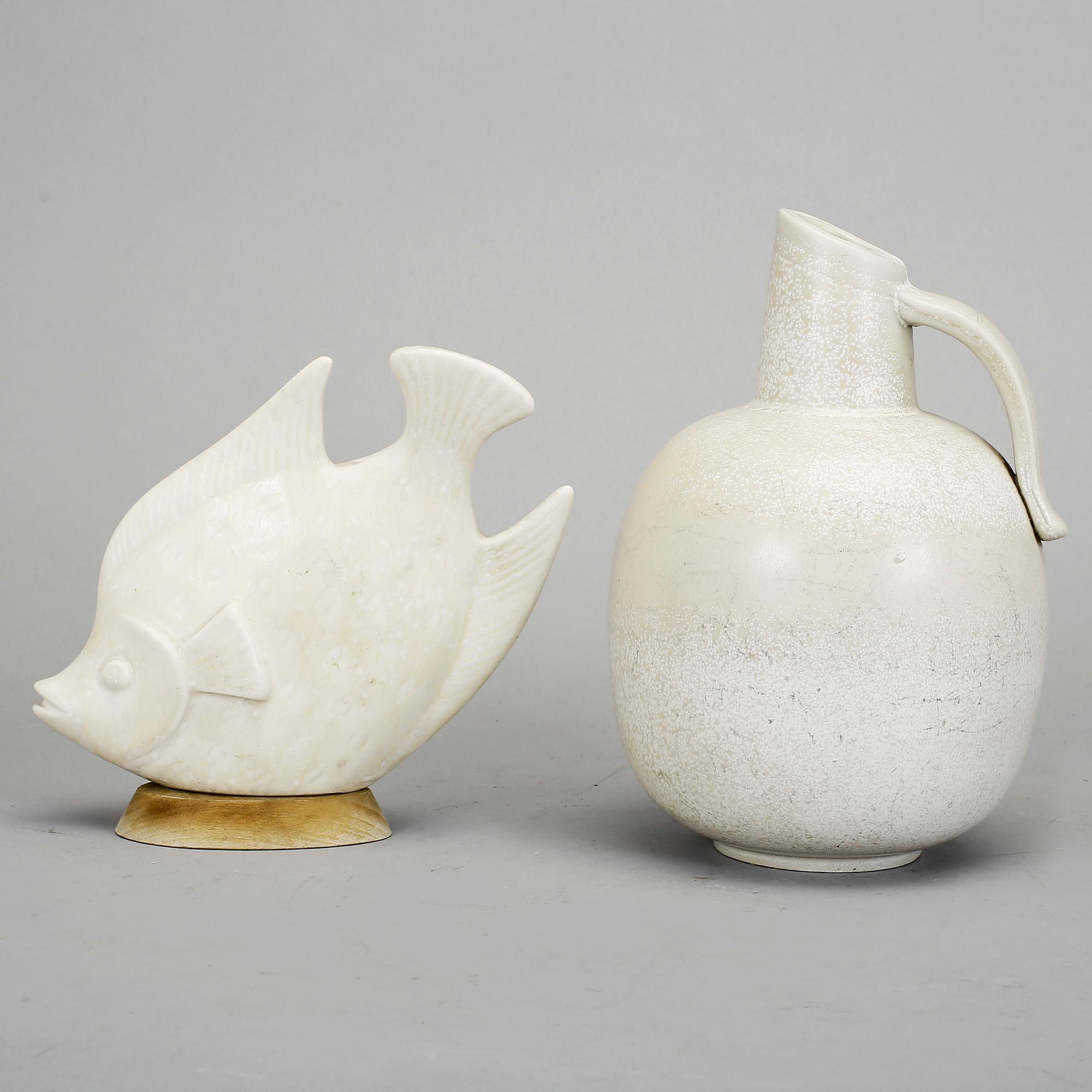 FIGURIN samt KRUS, Gunnar Nylund, Rörstrand, 1900-talets andra hälft.