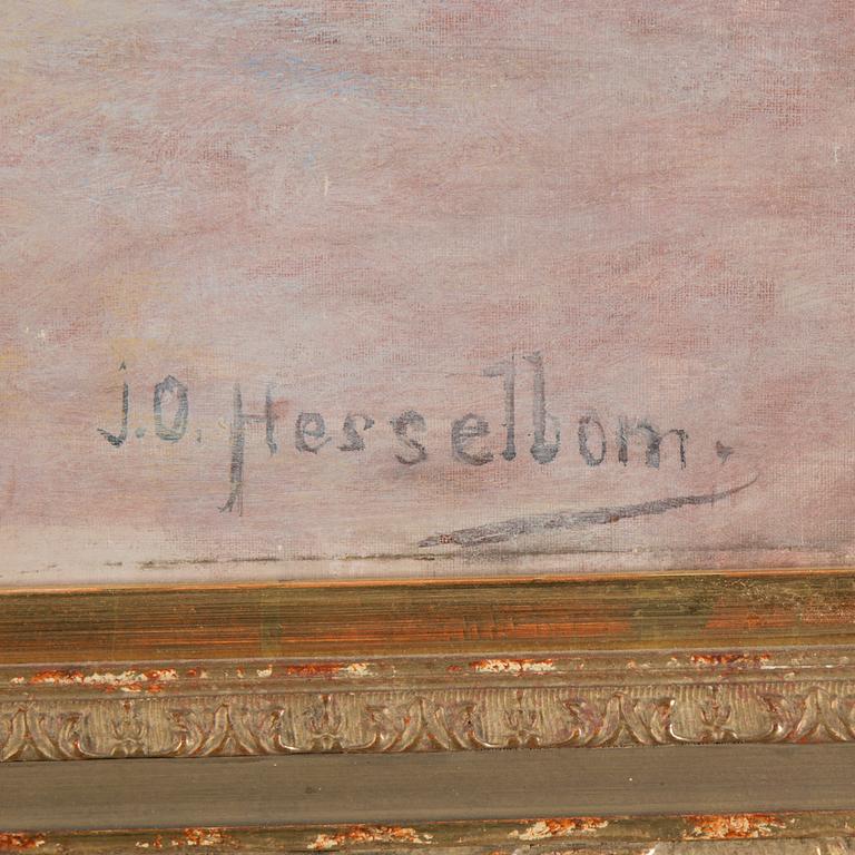 OTTO HESSELBOM, oil on canvas, signed.