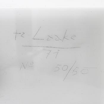 Heinz Tee Laake, Wall clock / object, metal, acrylic plastic, signed, numbered 50/50, and dated 71.