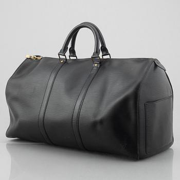 Louis Vuitton, weekend bag, "Keepall Epi 50", 1990.