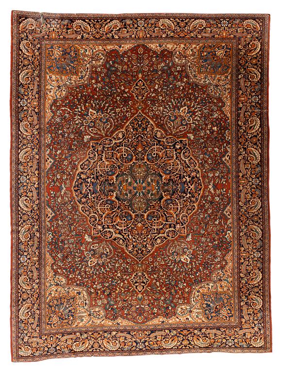 Matto, antique Sarouk, ca 421-428 x 316-324,5 cm.