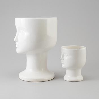 LISA LARSON, two stoneware vases from Gustavsberg.