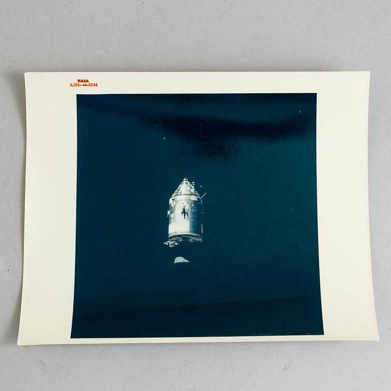 A collection of 8 photographs by NASA Apollo 14, 1971, stamped.