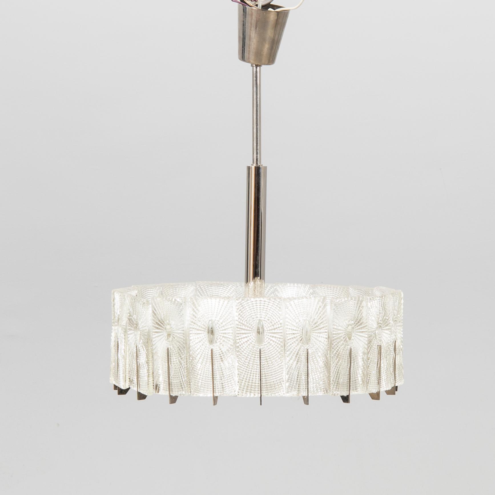 Carl Fagerlund, ceiling pendant Orrefors 1960/70s.