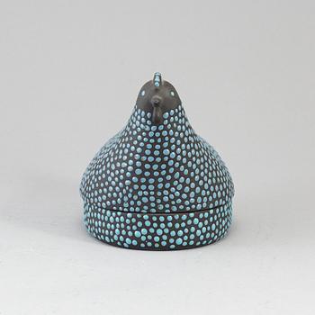 KAARINA AHO, a ceramic hen from Arabia, Finland, 1950's.