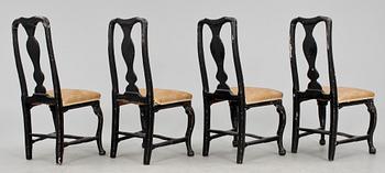 STOLAR, 4 st, rokoko, 1700-talets andra hälft.