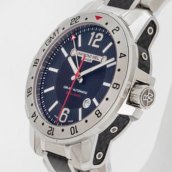 RAYMOND WEIL, Nabucco GMT (200m / 660ft), wristwatch, 44 mm.