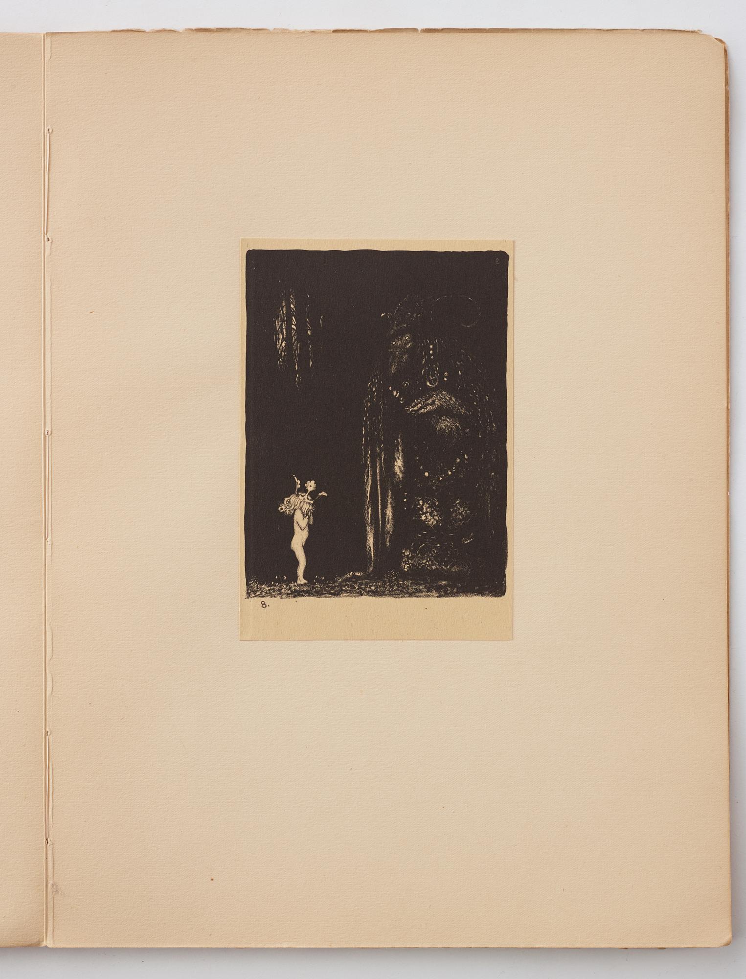 John Bauer, "Troll" 10 litografier i mapp/bok.