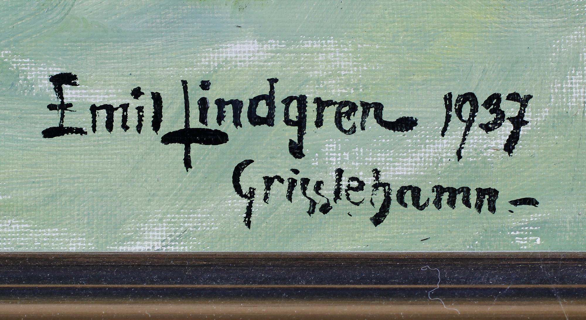 EMIL LINDGREN, olja på duk, signerad och daterad 1937.