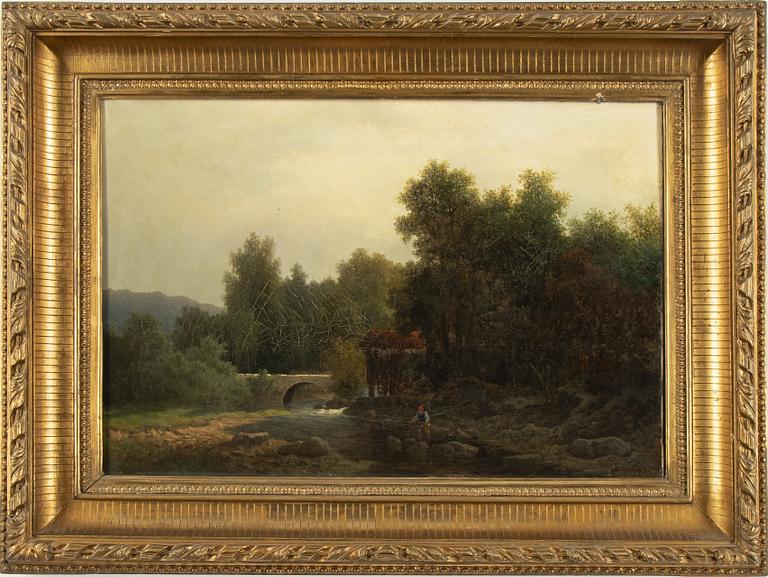 Theodor Billing, olja på duk, signerad och daterad -71.