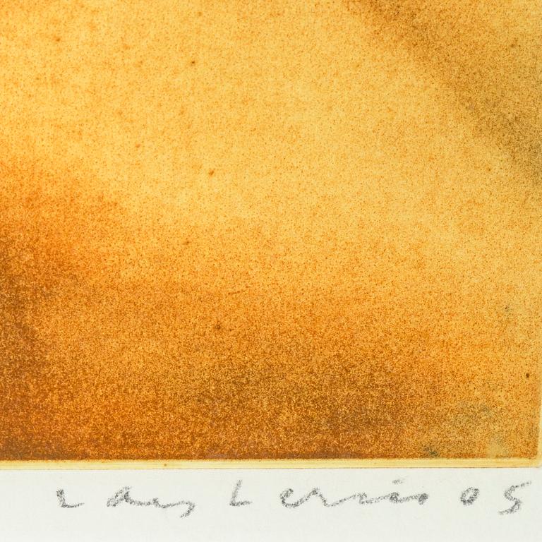 Lars Lerin, etching, signed, dated 2005, and numbered 1/3.