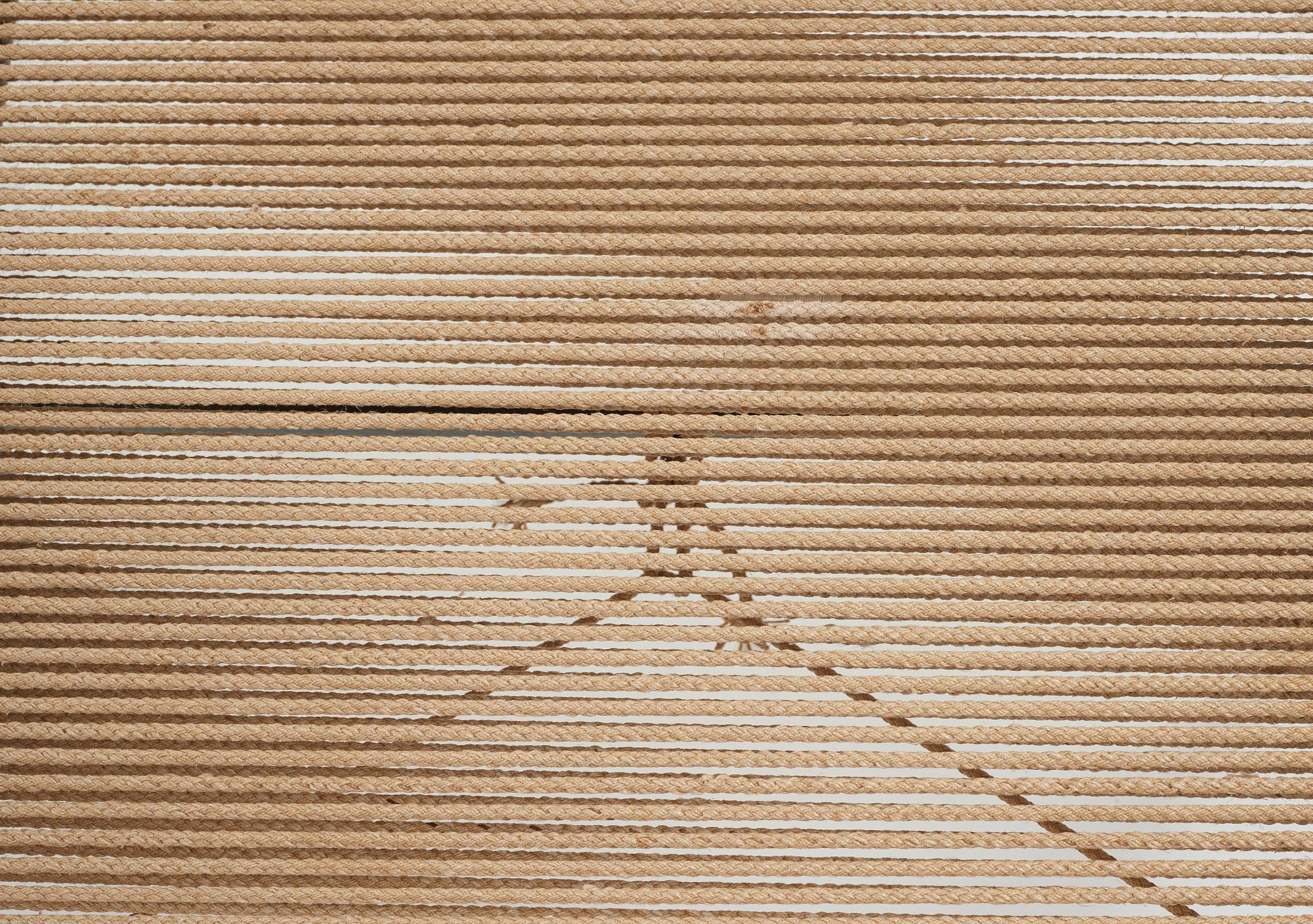 Hans J. Wegner, a 'Flag Halyard' easy chair, Getama, Denmark.